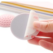 MarkEntegra 4 Adet Kendinden Yapışkanlı Silikon Kapı Tamponu, Beyaz
