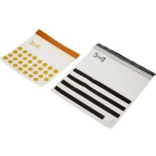 MarkEntegra Yeniden Mühürlenebilir Kırmızı Plastik Torba Seti, 60'lı Paket