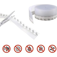 MarkEntegra 3 Metre Şeffaf Kendinden Yapışkanlı Silikon Kapı ve Pencere Yalıtım Bandı