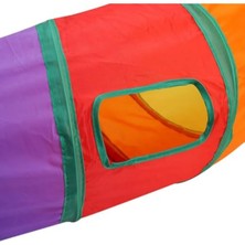 MarkEntegra Renkli Katlanır Kedi ve Köpek Oyun Tüneli - Eğlenceli ve Uzun Tasarım