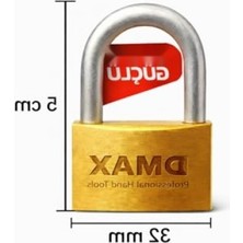 MarkEntegra Dayanıklı 32MM Pirinç Asma Kilit - Yüksek Güvenlik ve Kolay Kullanım