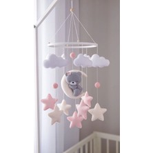 Trend Metfiq Decoration El Yapımı Keçe Bebek Dönencesi - Beşik Oyuncağı Yenidoğan Odası Dekorasyonu