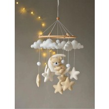 Trend Metfiq Decoration Premium El Yapımı Keçe Bebek Dönencesi - Antialerjik Yenidoğan Uyku Arkadaşı ve Beşik Oyuncağı