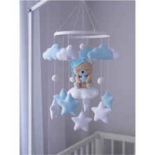 Trend Metfiq Decoration Müzikli El Yapımı Keçe Bebek Dönencesi Beşik Yanı Süsü Bebek Odası Dekorasyonu Anne Bebek Yanı