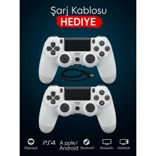 Azurtech Doubleshock 4 Kablosuz Titreşimli Oyun Kolu 2 Adet – Ps4 / Pc Uyumlu, Çift Motorlu, Ergonomik Tasarım