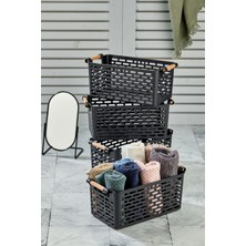 4'lü Çok Amaçlı Plastik Organizer Sepetleri, Dolap Içi Düzenleyici
