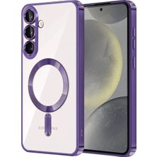 Teleplus Samsung Galaxy S26 Plus Kılıf Kross Manyetik Şarj Özellikli Lazer Silikon