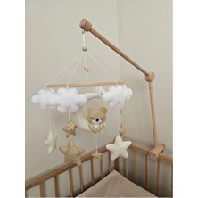 Trend Metfiq Decoration Premium El Yapımı Keçe Bebek Dönencesi - Antialerjik Yenidoğan Uyku Arkadaşı ve Beşik Oyuncağı