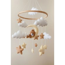 Trend Metfiq Decoration Keçe Bebek Dönencesi (El Yapımı) - Eğitici Beşik Üstü Oyuncak ve Bebek Odası Dekorasyonu Hediye