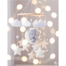 Trend Metfiq Decoration Keçe Bebek Dönencesi (El Yapımı) - Eğitici Beşik Üstü Oyuncak ve Bebek Odası Dekorasyonu Hediye