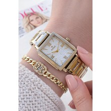 Wesse Elite Çelik Kordon Kararmaz Renk Atmaz Bayan Kol Saati 30MT Suya Dayanıklı+Bileklik BLS1149.04