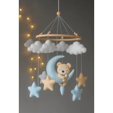Trend Metfiq Decoration Premium El Yapımı Keçe Bebek Dönencesi - Antialerjik Yenidoğan Uyku Arkadaşı ve Beşik Oyuncağı