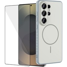 Teleplus Samsung Galaxy S26 Ultra Kılıf Tea Manyetik Şarj Özellikli Kapak + Tam Kapatan Ekran Koruyucu