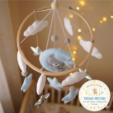 Trend Metfiq Decoration Hayvan Figürlü Bebek Dönencesi (El Yapımı) - Eğitici Yenidoğan Odası Dekorasyonu Doğum Hediyesi Ann