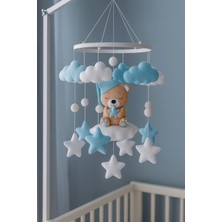 Trend Metfiq Decoration Premium El Yapımı Keçe Bebek Dönencesi - Antialerjik Yenidoğan Uyku Arkadaşı ve Beşik Oyuncağı