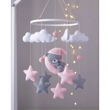 Trend Metfiq Decoration Premium El Yapımı Keçe Bebek Dönencesi - Antialerjik Yenidoğan Uyku Arkadaşı ve Beşik Oyuncağı