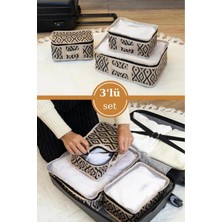 3'lü Çok Amaçlı Seyahat ve Dolap Organizer Seti