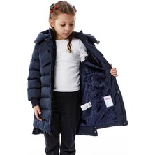 Kalın Mikrojel Elyaf Dolgulu Kız Kabanı Kışlık