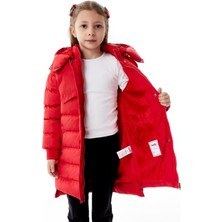 Kalın Mikrojel Elyaf Dolgulu Kız Kabanı Kışlık