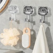 Ayı Emici Bardak Kancası, Güçlü Vakum ve Kolay Yapışma, Banyo ve Mutfak Için