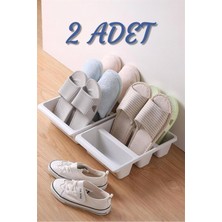 Iki Adet Roma Terlik Toparlayıcı Dikey Rampa, 3 Bölmeli Dik Ayakkabı Rampası