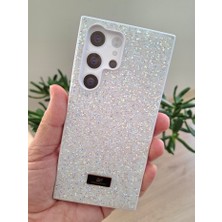 Epro Samsung Galaxy S23 Ultra Uyumlu Simli Taşlı Işıltılı Kamera Koruma Çıkıntılı Içi Kadife Lüks Kılıf