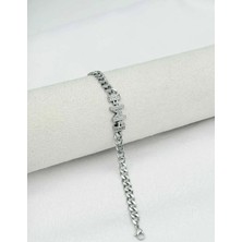 SY Aksesuar 14K Silver Kuyumcu Model Harf Bileklik