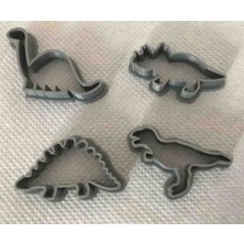 Talaşoğlu Dinozor Devri Kurabiye Kalıbı Seti - 4 Farklı Dev Tür