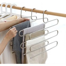 Çiftli Çok Katlı Dolap Içi Pantolon ve Eşarp Askısı Seti