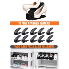 Yükseklik Ayarlı 10'lu Ayakkabı Rampası ve Düzenleyici Seti