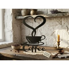 SNM Kahve Keyfi 3D Dekoratif Duvar Aksesuarı - Fincan ve Cafe Temalı