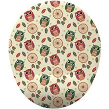 MarkEntegra Bilek Destekli Mouse Pad, Düş Kapanı ve Baykuş Deseni