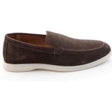Bambi Kahve Hakiki Deri Erkek Loafer Ayakkabı E01079010102