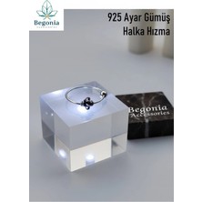 Begonia Accessories 925 Ayar Gümüş Halka Figürlü Piercing Hızma Küpe