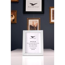 Raven Art Studio Potala 18X24 cm Gümüş Altın Resim Fotoğraf Belge Poster Evrak Çerçevesi Korumalı Kırılmaz Pleksi Cam
