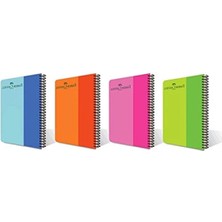 MarkEntegra Düz Tasarıma Sahip Spiralli 100 Yaprak Defter - Asorti Renk Seçenekleri