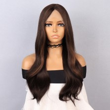 Cosmos E-Ticaret Kumral Dalgalı Işıltılı Tül Peruk