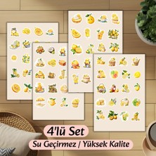 4'lü Limon Sticker D00005