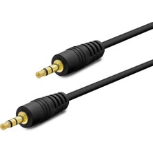 Evimdeyokyok 3.5 mm Kablo 2lıne Gold 5m Siyah HDX1046
