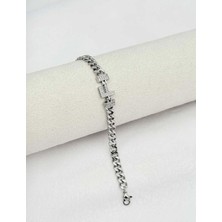 SY Aksesuar 14K Silver Kuyumcu Model Harf Bileklik