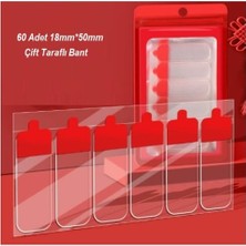 Oto Aksesuarcım Kolay Açılır Güçlü Çift Taraflı Hazır Kesim Yaprak Bant 60\'lı Paket 18X50MM