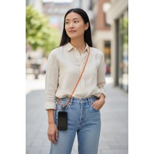 Moonparacord Telefon Boyun Askısı 70 cm Turuncu