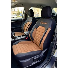 Kurra Store Suzuki Vitara (Etta) 2.0 Td (5 Dr) (71 Hp) 1998 Premium Serisi Uyumlu Keten Oto Koltuk Kılıfı Taba