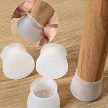 MarkEntegra Silikon Masa ve Sandalye Ayak Koruyucu, 12 Adet, Gri