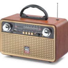 Evimdeyokyok Bluetooth Nostaljik Hoparlör Fm 22.5 x 11.4 x 15.5 cm NS8096BT