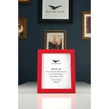 Raven Art Studio Potala 20X25 cm Kırmızı Resim Fotoğraf Belge Poster Evrak Çerçevesi Korumalı Kırılmaz Pleksi Cam