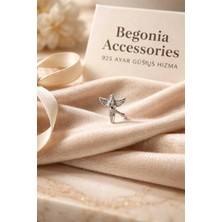 Begonia Accessories 925 Ayar Gümüş Melek Figürlü Hızma Piercing Hızma