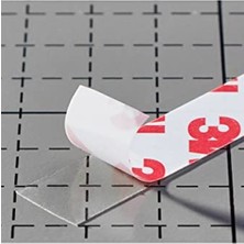 MarkEntegra 5 Metre Şeffaf Çift Taraflı Yapışkan Bant, Dekolte Sabitleme Için