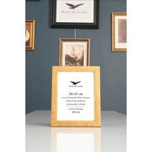 Raven Art Studio Potala 20X25 cm Antik Altın Resim Fotoğraf Belge Poster Evrak Çerçevesi Korumalı Kırılmaz Pleksi Cam