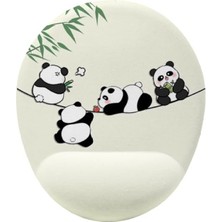 MarkEntegra Yaramaz Pandalar Temalı Bilek Destekli Mouse Pad